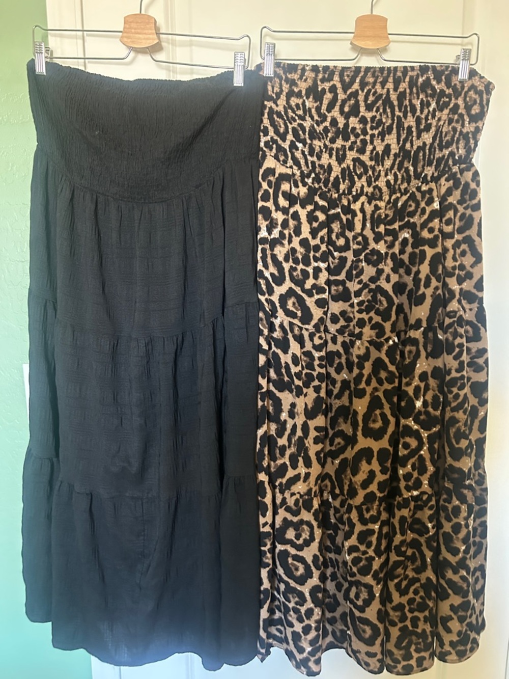 2 SHEIN strapless maxi dresses Size XL